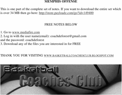 Product picture Memphis Dribble Drive Motion Offense eBook